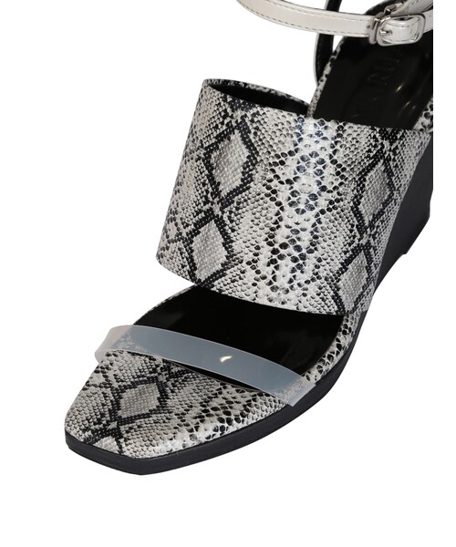 MURUA(ムルーア)の「デザインウェッジサンダル(シューズ・レディース・ブラック/ブラウン/ミックス)」の10枚目の写真