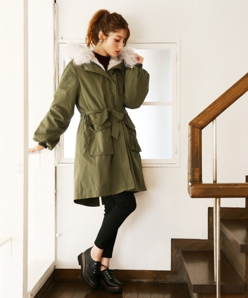 Heather（ヘザー）の「BIGファーモッズコート（）」 - WEAR