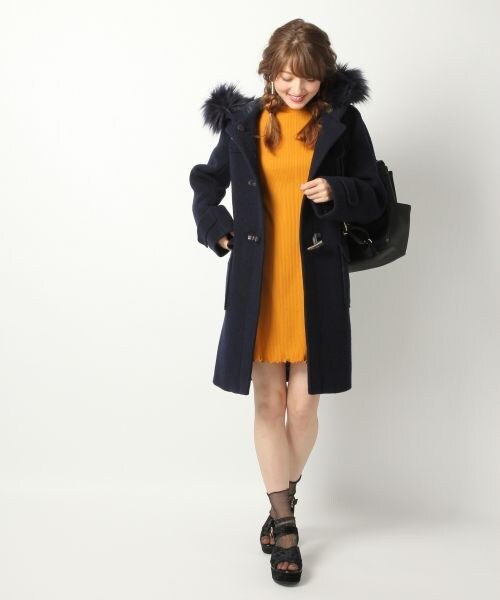Heather ヘザー　ファーコート Heather（ヘザー）の「3WAYファーツキコート 723958（その他アウター