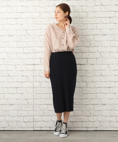 LEPSIM（レプシィム）の「Iラインランダムリブスカート（）」 - WEAR 