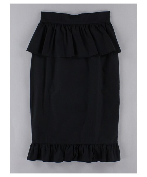 E hyphen world gallery Bon Bon（イーハイフンワールドギャラリーボンボン）の「・ギンガムチェックフリルぺプラムスカート（スカート・ブラック/レッド/ギンガムチェック・S/M）」の6枚目の写真