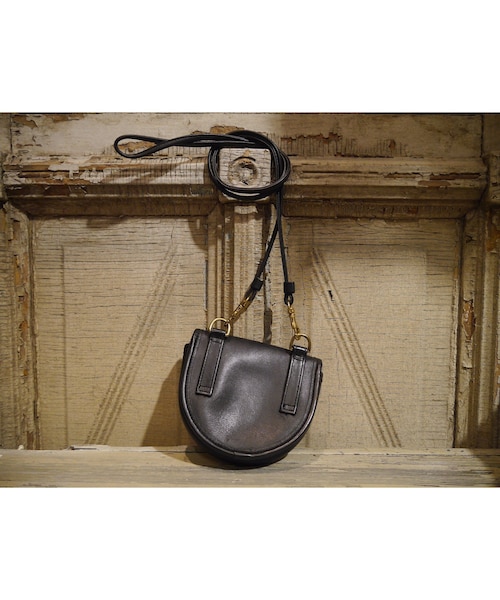 COACH オールドコーチ ポーチ ミニバッグ レザー w2 オールドコーチ ☆ レザー ポーチ ミニ クラッチバッグ ブラック