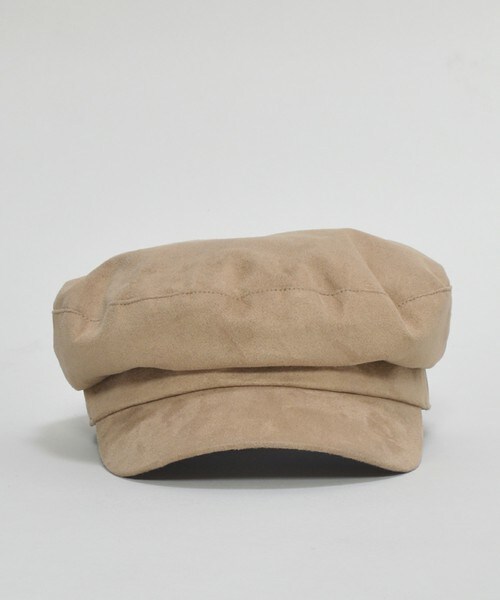 archives（アルシーヴ）の「スエード風マリンキャスケット（キャスケット・レディース・ブラック/ベージュ・MEDIUM）」の4枚目の写真