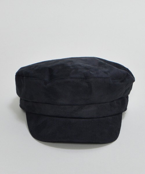 archives（アルシーヴ）の「スエード風マリンキャスケット（キャスケット・レディース・ブラック/ベージュ・MEDIUM）」の3枚目の写真