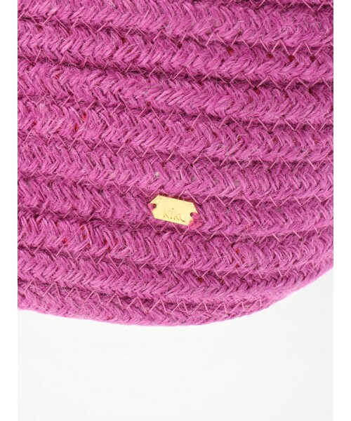 koe（コエ）の「麻バゲットラウンド手提げ（財布/小物・レディース・オフホワイト/ピンク/グリーン・F）」の9枚目の写真