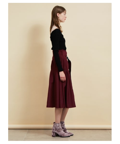 SNIDEL（スナイデル）の「リバーシブルラップスカート（膝丈スカート  