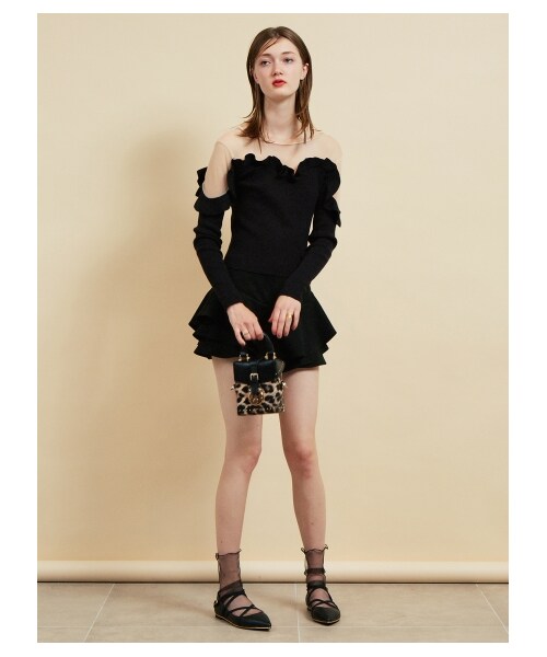 SNIDEL(スナイデル)の「ローウエストラッフルショートパンツ(ショートパンツ・レディース・BRW/GRN/BLK・0/1)」の13枚目の写真