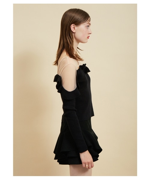 SNIDEL(スナイデル)の「ローウエストラッフルショートパンツ(ショートパンツ・レディース・BRW/GRN/BLK・0/1)」の15枚目の写真