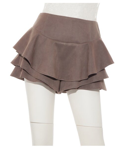 SNIDEL(スナイデル)の「ローウエストラッフルショートパンツ(ショートパンツ・レディース・BRW/GRN/BLK・0/1)」の5枚目の写真