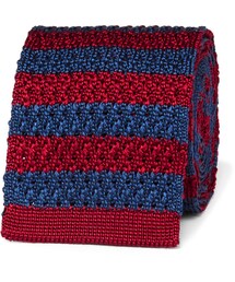 GUCCI（グッチ）の「Gucci UFO-Appliquéd Striped Knitted Silk Tie