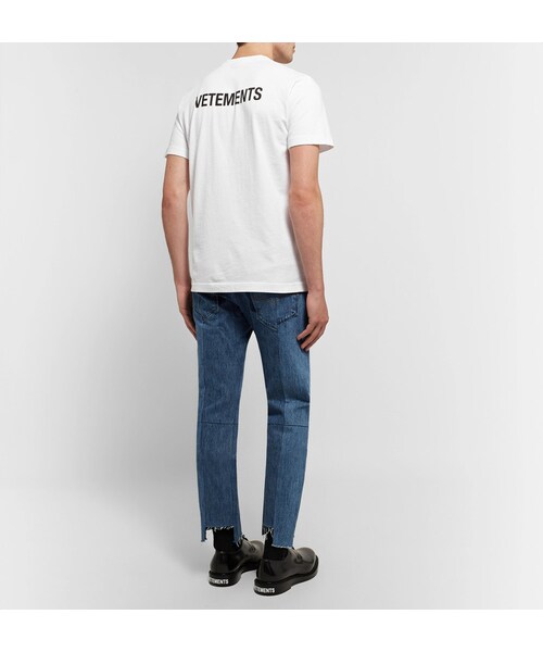 VETEMENTS(ヴェトモン)の「Vetements Staff Printed Cotton-Jersey T-Shirt(Tシャツ/カットソー・メンズ・White・XS/S/M)」の3枚目の写真
