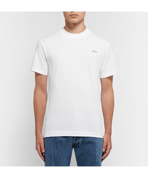 VETEMENTS(ヴェトモン)の「Vetements Staff Printed Cotton-Jersey T-Shirt(Tシャツ/カットソー・メンズ・White・XS/S/M)」の6枚目の写真