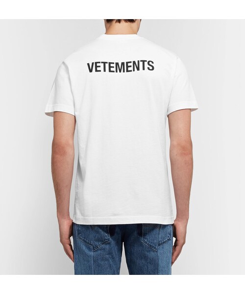 VETEMENTS(ヴェトモン)の「Vetements Staff Printed Cotton-Jersey T-Shirt(Tシャツ/カットソー・メンズ・White・XS/S/M)」の5枚目の写真