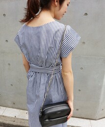 美品】イエナ リネン ロングワンピース ベルト リボン