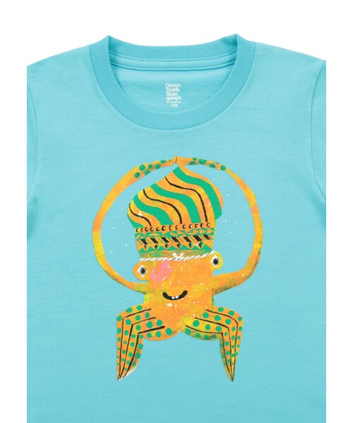 Design Tshirts Store graniph(デザイン ティーシャツ ストア グラニフ)の「だいおういかのいかたろう (ザ キャビン カンパニー)(トップス・キッズ・スカイ ブルー・90/100/110/120/130)」の10枚目の写真