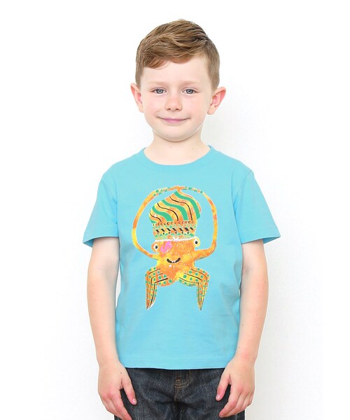Design Tshirts Store graniph(デザイン ティーシャツ ストア グラニフ)の「だいおういかのいかたろう (ザ キャビン カンパニー)(トップス・キッズ・スカイ ブルー・90/100/110/120/130)」の7枚目の写真