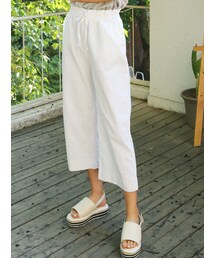 KORMARCH | リネンウエストゴムワイドパンツ(その他パンツ)
