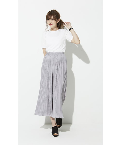 CHEER CLOSET(チアクローゼット)の「【プチプラのあや】リブTシャツ(Tシャツ/カットソー・レディース・ブラック/ホワイト/ピンク/その他・FREE)」の2枚目の写真