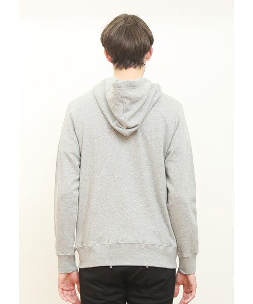 Design Tshirts Store graniph(デザイン ティーシャツ ストア グラニフ)の「ベーシック ロング スリーブ ジップ パーカー (P ロゴ パンダ)(その他・ヘザー グレー・SS/S/M/L)」の8枚目の写真