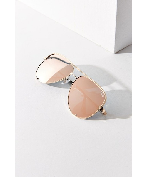 quay（キー）の「Quay X Desi Perkins High Key Aviator Sunglasses（サングラス・レディース・Blue/Gold/Gray/Black・ONE SIZE）」の21枚目の写真