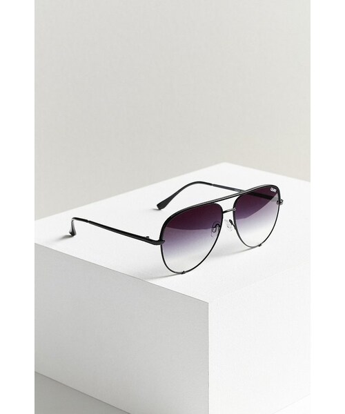 quay（キー）の「Quay X Desi Perkins High Key Aviator Sunglasses（サングラス・レディース・Blue/Gold/Gray/Black・ONE SIZE）」の9枚目の写真