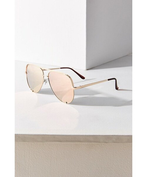 quay（キー）の「Quay X Desi Perkins High Key Aviator Sunglasses（サングラス・レディース・Blue/Gold/Gray/Black・ONE SIZE）」の14枚目の写真