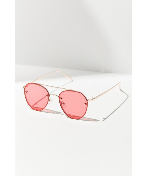 URBAN OUTFITTERS（アーバンアウトフィッターズ）の「Urban Outfitters Fiona Translucent Aviator Sunglasses（サングラス・レディース・Red/Yellow・ONE SIZE）」の12枚目の写真
