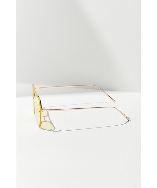 URBAN OUTFITTERS（アーバンアウトフィッターズ）の「Urban Outfitters Fiona Translucent Aviator Sunglasses（サングラス・レディース・Red/Yellow・ONE SIZE）」の9枚目の写真