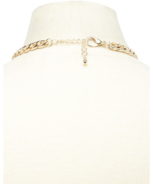 FOREVER 21（フォーエバー トゥエンティーワン）の「FOREVER 21+ Curb Chain Necklace（ネックレス・レディース・Gold・ONE SIZE）」の3枚目の写真