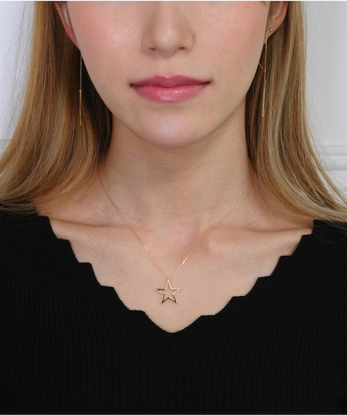 les desseins de DIEU（レデッサンドゥデュー）の「レ デッサン ドゥ デュー 957 スターリーナイト スター ダイヤモンド ネックレス 0.09ct（ネックレス・レディース・ゴールド・40cm）」の6枚目の写真