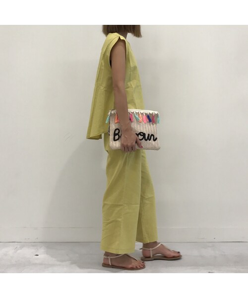 copine（コピン）の「２WAY刺繍カラフルタッセルペーパークラッチバッグ/ショルダーバッグ【クリックポスト対象商品】（クラッチバッグ・レディース・その他）」の9枚目の写真