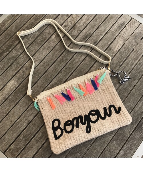 copine（コピン）の「２WAY刺繍カラフルタッセルペーパークラッチバッグ/ショルダーバッグ【クリックポスト対象商品】（クラッチバッグ・レディース・その他）」の6枚目の写真