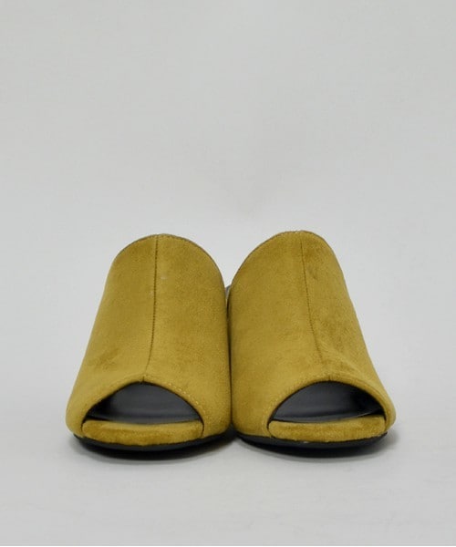 archives（アルシーヴ）の「チャンキーヒールサンダル（サンダル・レディース・ブラック/ベージュ/マスタード・SMALL/MEDIUM）」の4枚目の写真