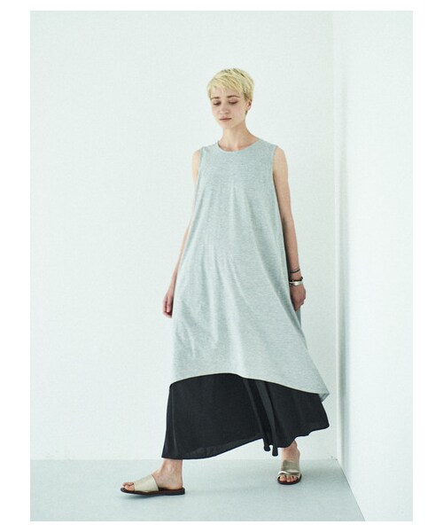 AMERICAN HOLIC（アメリカンホリック）の「【Special Price】・サテンギャザーマキシスカート（スカート・ブラック/ピンク/グレーベージュ/イエロー/ターコイズブルー/サックスブルー/ネイビー/パープル・F）」の5枚目の写真