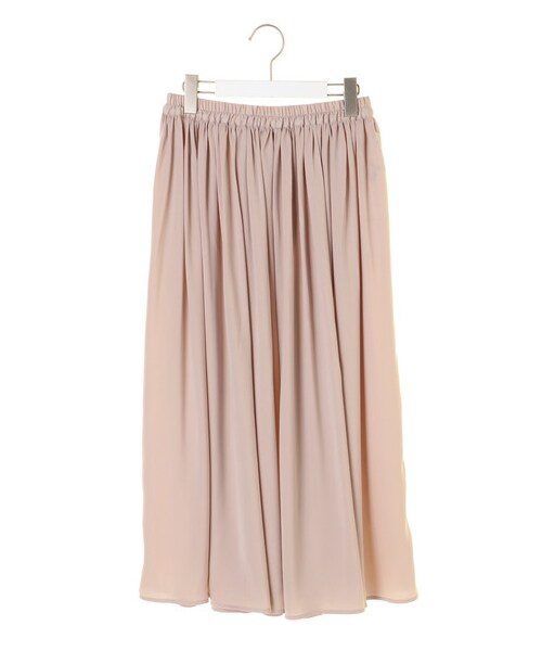 AMERICAN HOLIC（アメリカンホリック）の「【Special Price】・サテンギャザーマキシスカート（スカート・ブラック/ピンク/グレーベージュ/イエロー/ターコイズブルー/サックスブルー/ネイビー/パープル・F）」の15枚目の写真