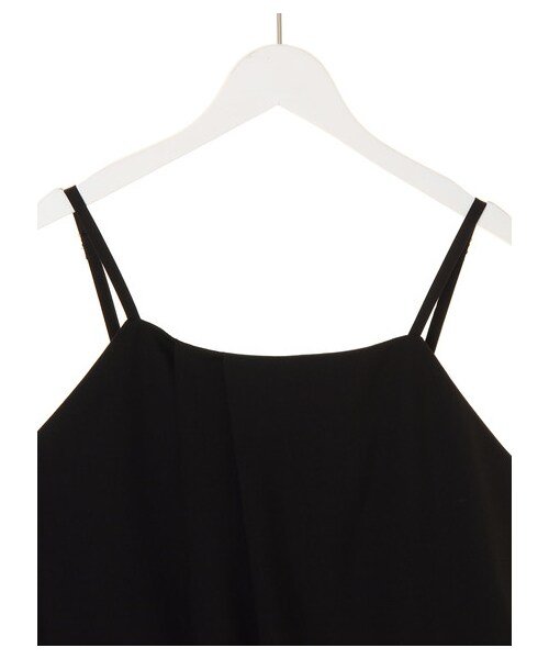 AMERICAN HOLIC（アメリカンホリック）の「【Special Price】フロントタックサロペット（オールインワン・サロペット・ブラック/ベージュ/カーキ・F）」の4枚目の写真