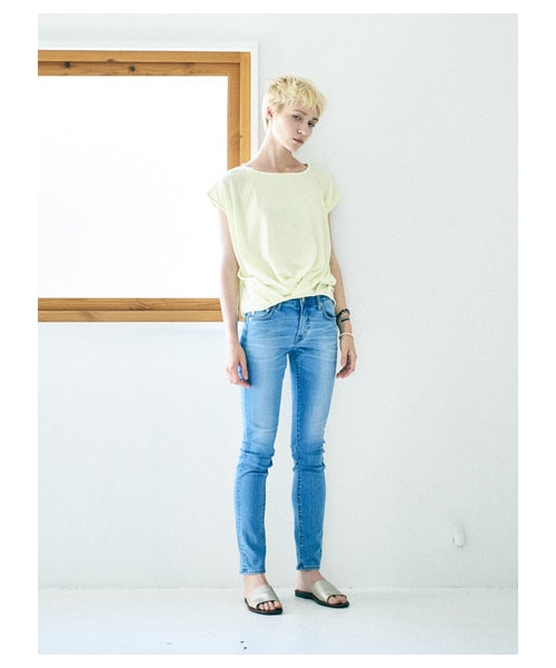 AMERICAN HOLIC（アメリカンホリック）の「【Special Price】P スキニーデニム（パンツ・サックスブルー/インディゴ/ライトインディゴ/ワンウォッシュ・XS/S/M/L/LL）」の12枚目の写真