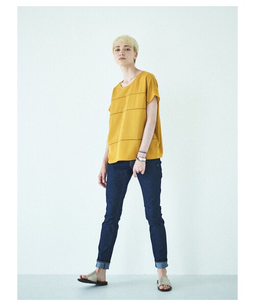 AMERICAN HOLIC（アメリカンホリック）の「【Special Price】P スキニーデニム（パンツ・サックスブルー/インディゴ/ライトインディゴ/ワンウォッシュ・XS/S/M/L/LL）」の7枚目の写真