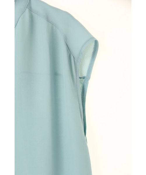 AMERICAN HOLIC（アメリカンホリック）の「【Special Price】スキッパー衿シフォンドッキングブラウス（トップス・オフホワイト/ブラック/ピンク/ミント・F）」の5枚目の写真