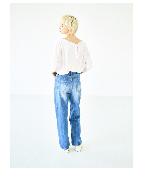 AMERICAN HOLIC(アメリカンホリック)の「【Special Price】P ハイライズデニム(パンツ・インディゴ/ワンウォッシュ・S/M/L)」の3枚目の写真