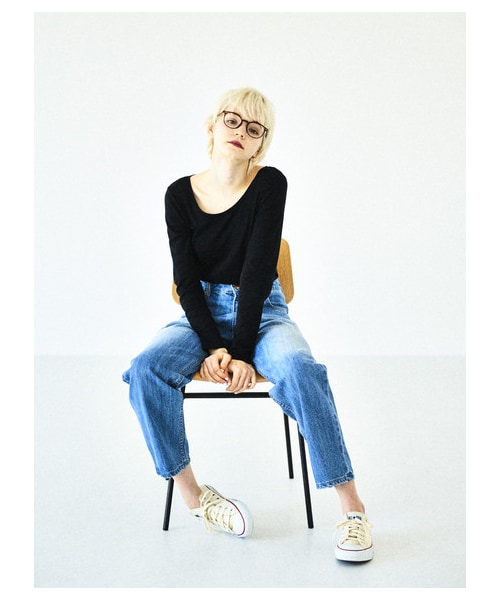 AMERICAN HOLIC(アメリカンホリック)の「【Special Price】P ハイライズデニム(パンツ・インディゴ/ワンウォッシュ・S/M/L)」の4枚目の写真