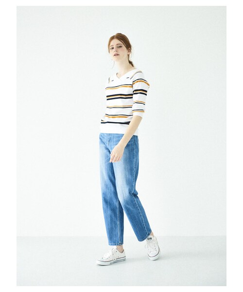 AMERICAN HOLIC(アメリカンホリック)の「【Special Price】P ハイライズデニム(パンツ・インディゴ/ワンウォッシュ・S/M/L)」の9枚目の写真