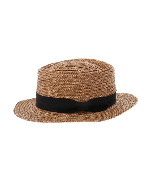 AMERICAN HOLIC（アメリカンホリック）の「【Special Price】・リボンラインカンカン帽（帽子・ベージュ/ブラウン・F）」の3枚目の写真