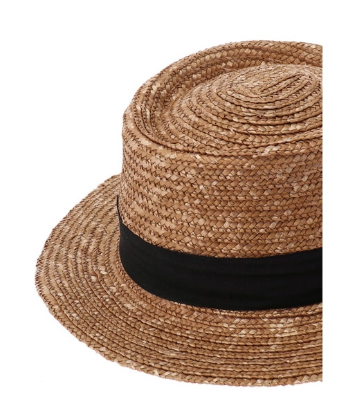 AMERICAN HOLIC（アメリカンホリック）の「【Special Price】・リボンラインカンカン帽（帽子・ベージュ/ブラウン・F）」の4枚目の写真