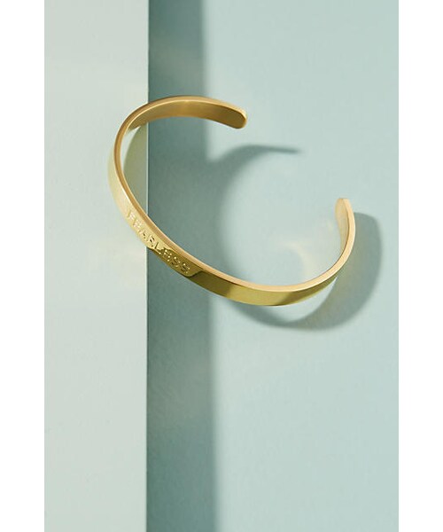 Anthropologie（アンソロポロジー）の「Anthropologie Strength Sayings Cuff Bracelet（ブレスレット・レディース・Assorted/Gold/Yellow・One Size）」の3枚目の写真