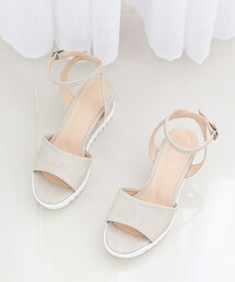 SOVOMALL |  オープントゥウェッジサンダル(サンダル)