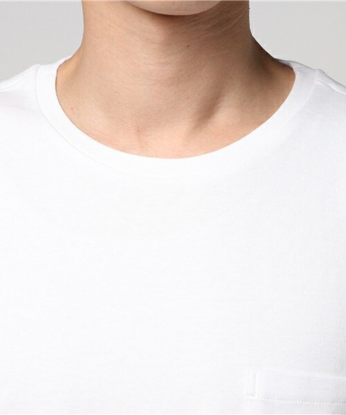 MIND BLOW（マインドブロウ）の「ロング丈ポケットTシャツ[キシリトール加工]（Tシャツ/カットソー・メンズ・ホワイト/ミント/サックスブルー/ラベンダー/ピンク・M/L/LL）」の8枚目の写真