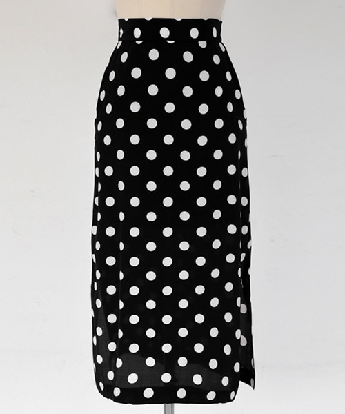 DHOLIC（ディーホリック）の「ドットスリットペンシルスカート（スカート・レディース・S/M）」の2枚目の写真