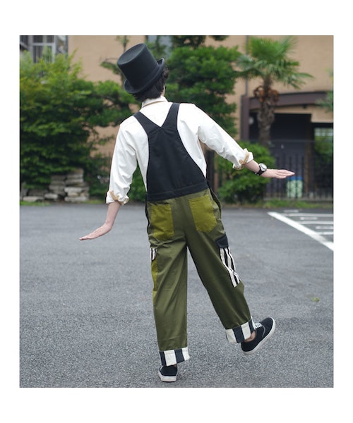 NIRAME.CO(ニラメッコ)の「オブラートおーばーおーる ~カーキ×BLK~(その他パンツ・メンズ・その他)」の2枚目の写真