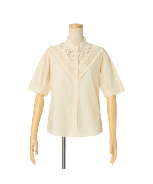 F i.n.t（フィント）の「フラワーレースコットンブラウス/F i.n.t（シャツ/ブラウス・レディース・その他）」の3枚目の写真